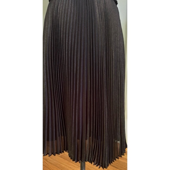 Nanette Lepore Black Gold Sleeveless Pleated Dress Size 2 - Picture 9 of 13